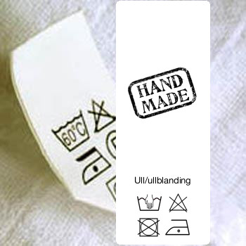 Care Labels with Washing Symbols | Custom Care Labels for Clothing | Fabric Content labels