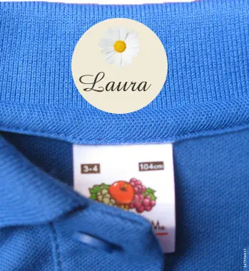Stick On Clothing Labels