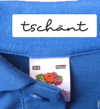 Iron On Clothes Labels